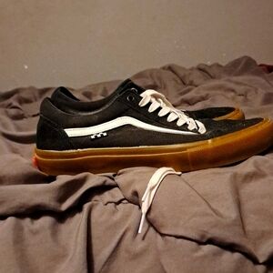 Black and white vans